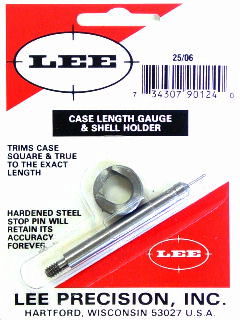 25/06 REM Lee Case Length Gauge/Shell Holder for Sale